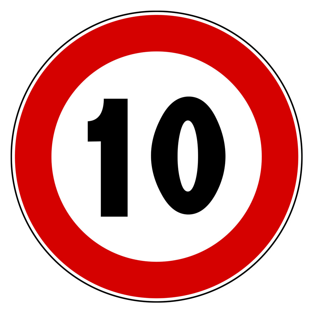 SEGNALE 'LIMITE MASSIMO DI VELOCITA'' fig. 50 Km/h 10