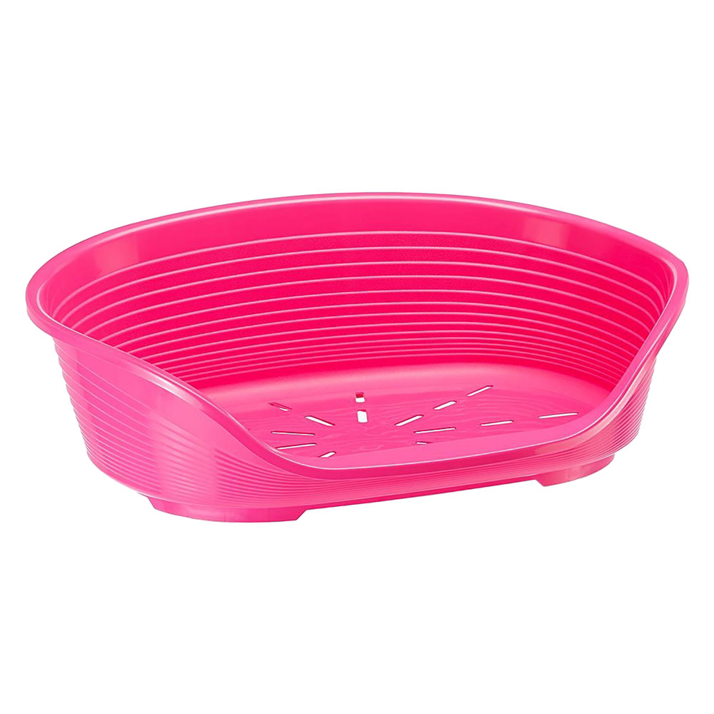 LETTINO PER ANIMALI 'SIESTA DELUXE' N.2 - cm 49 x 36 x h.17,5 / fucsia