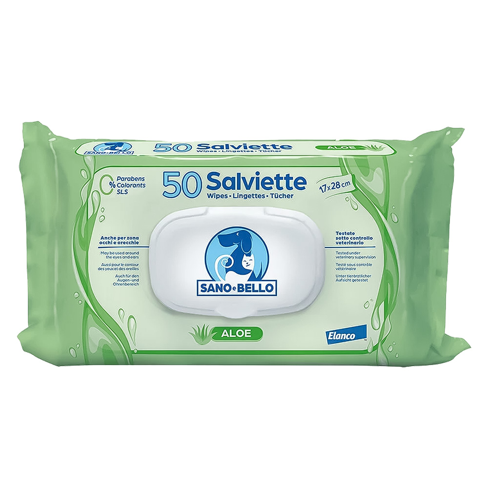 SALVIETTE DETERGENTI 'SANO E BELLO' profumazione aloe