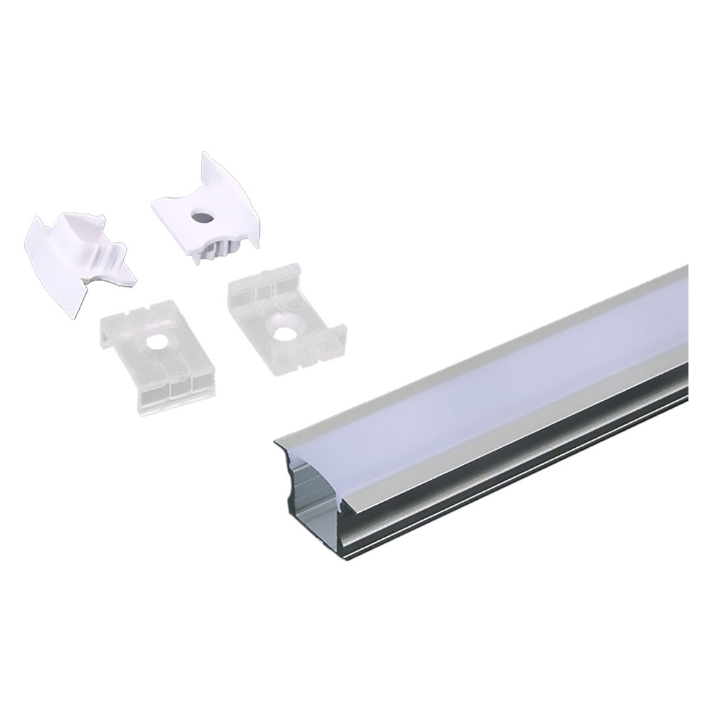 PROFILO CANALINA IN ALLUMINIO PER STRIP LED 3351 mm 23 x 15,5 - largh.max 12