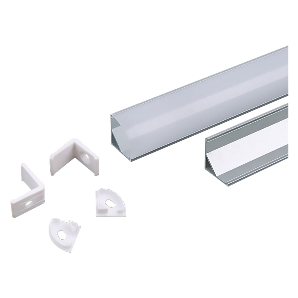 PROFILO CANALINA IN ALLUMINIO PER STRIP LED 3353 mm 15,8 x 15,8 -lar.max 10,5