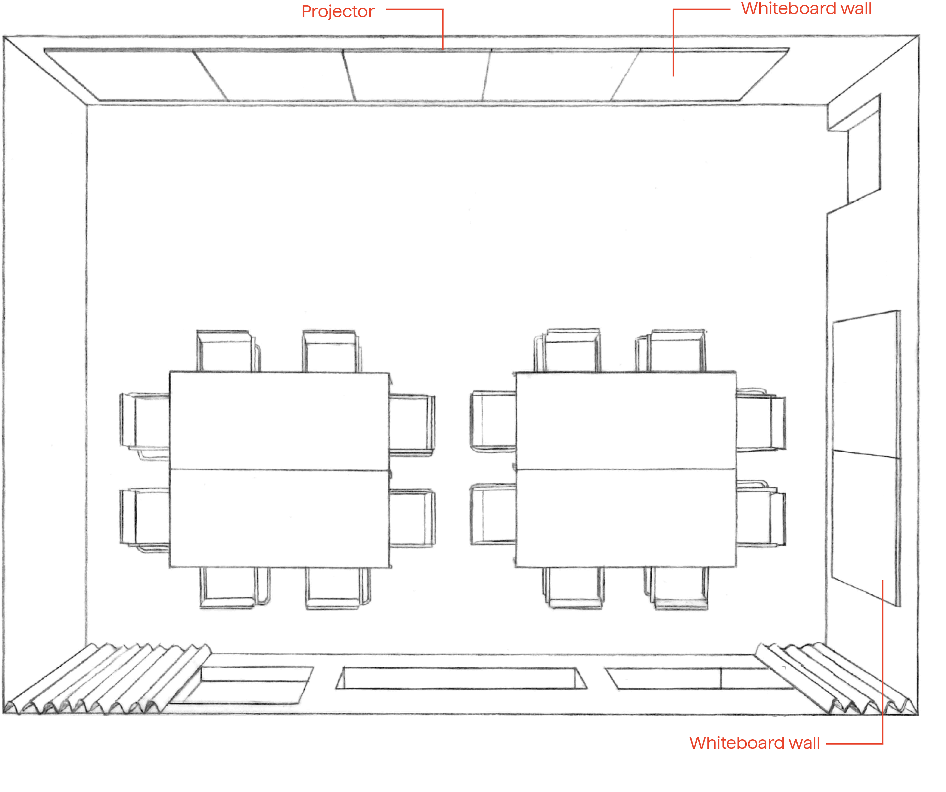 Rundabordsrummet with workshop seating