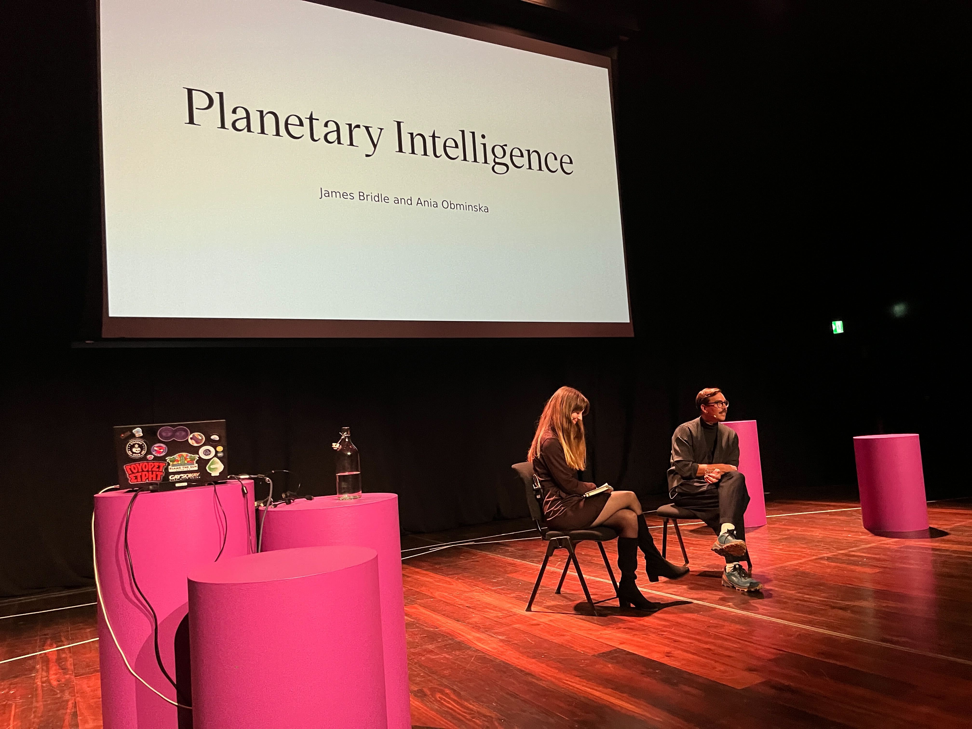 Ania Obminska and James Bridle in a Q&A – Planetary Intelligence