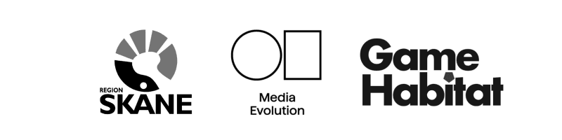 Logotyper för Futures of Games och samarbetspartners